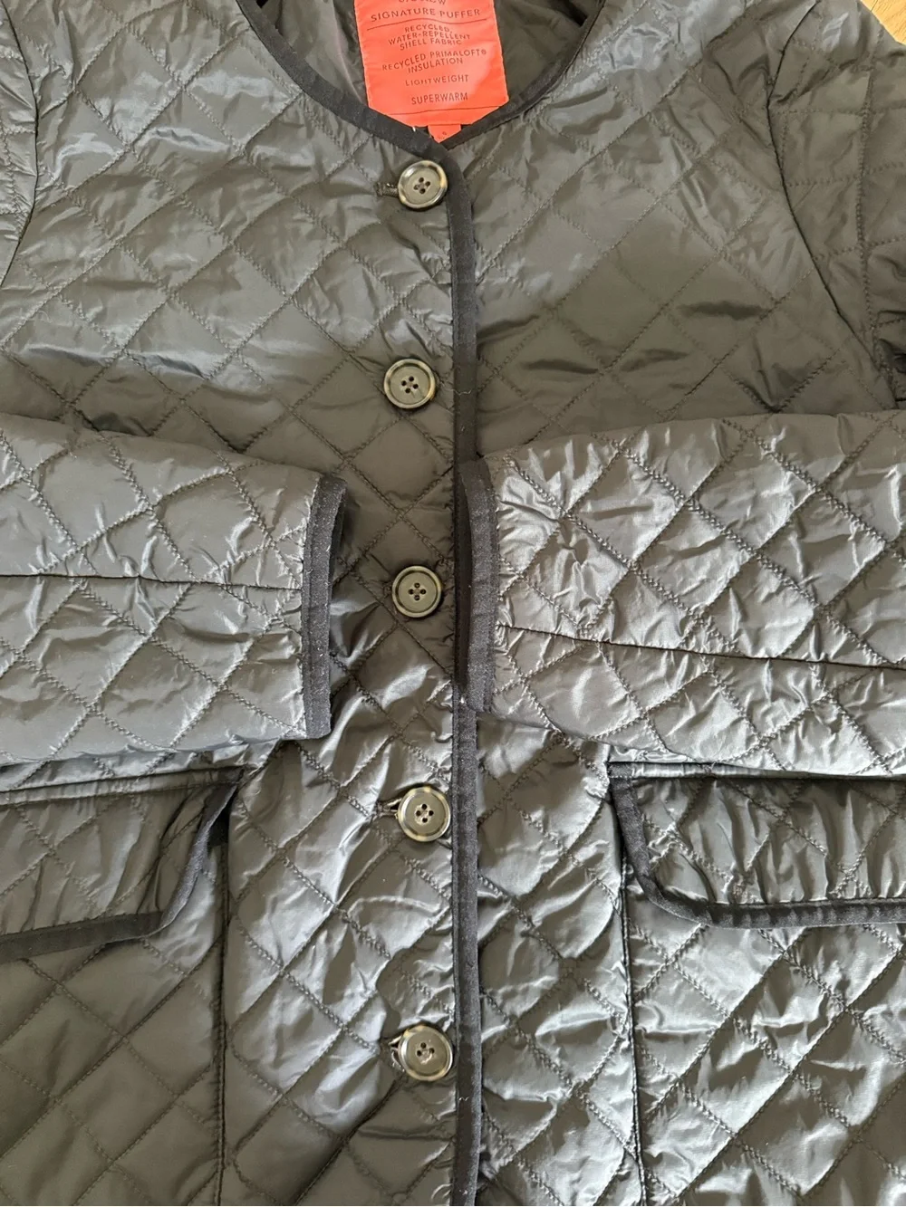 J. Crew Signature Puffer Primaloft Black Quilted Jacket